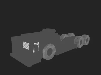 AIRPORT TRUCK 3 Low-poly 3D model