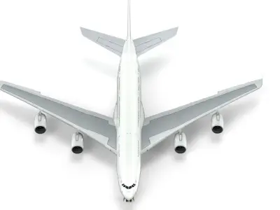 Airbus A380 clearpaint - element 3D 3D model