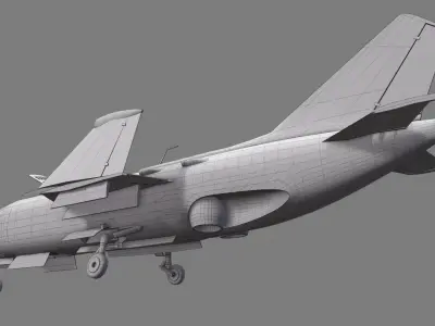 Yak 38M Low-poly 3D model
