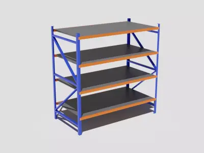 Industry shelving Free 3D model