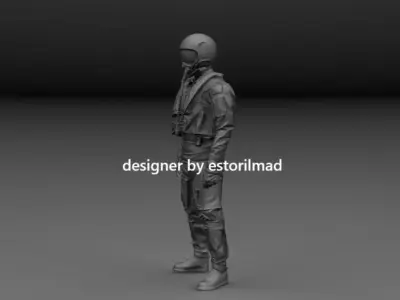 NATO EUROFIGHTER TYPHOON AIRCRAFT PILOT v1 3D print model