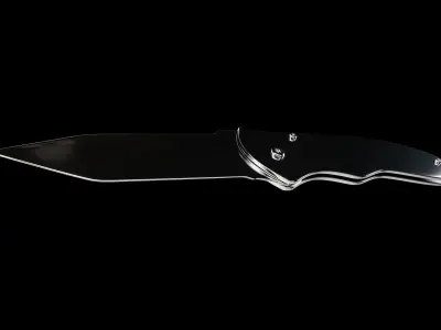 Folding Knife Low-poly 3D model get