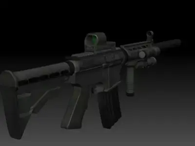 M4A1 Assault Gun 3D model