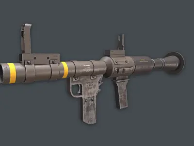 Rocket Launcher Game Ready 1   Low-poly 3D model