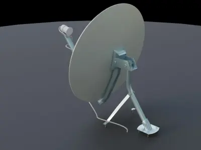 clean and dirty antenna  Low-poly 3D model