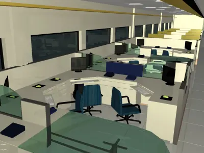 Office Type-2 Free 3D model