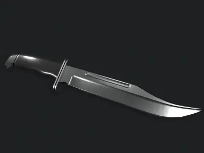 Killer Hunting Knife Low-poly 3D model Low-poly 3D model
