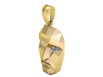 18K Gold Diamond 3D print model get