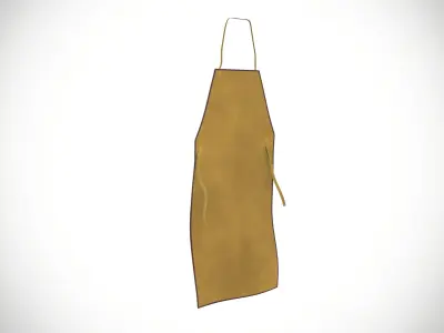 Industrial Apron Low-poly 3D model