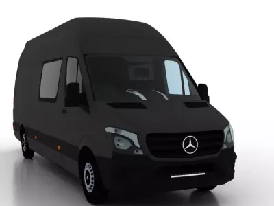 Mercedes Benz Sprinter L3H3 2015 Crew Van UK 3D model