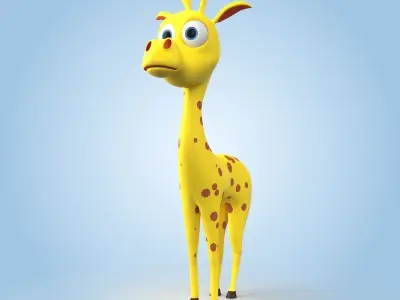 Baby Giraffe 3D model