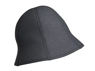 Black Denim Bucket 3D model