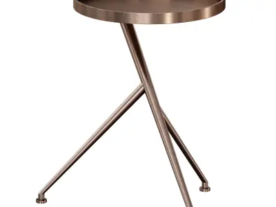 Cecilia Antique Rust Metal Accent Table Crate and Barrel 3D model