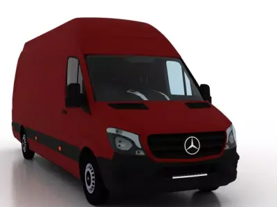 Mercedes Benz Sprinter L4H3 2015 Cargo UK 3D model
