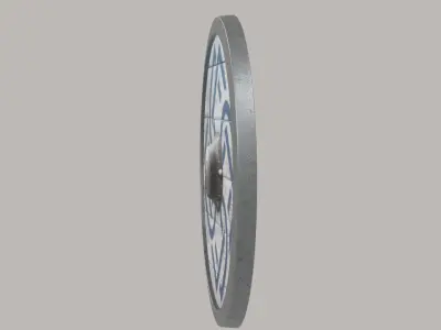 Viking Shield Textured 3D model