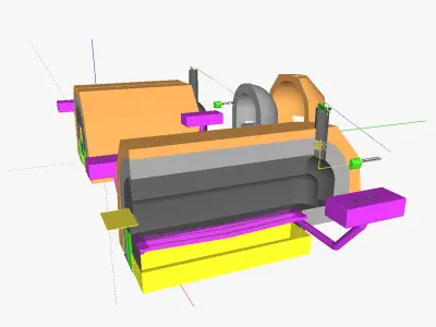 AT incinerator 3D model