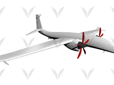 Baykar  AKINCI TIHA 3D model