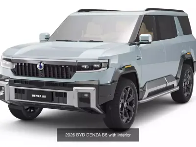 2026 BYD Denza B5 And B8 With interior 3D Model Pack
