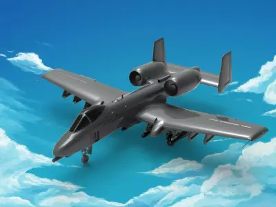 Fairchild Republic A-10 Thunderbolt II 3D model