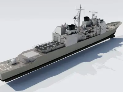Ticonderoga Low Poly Low-poly 3D model