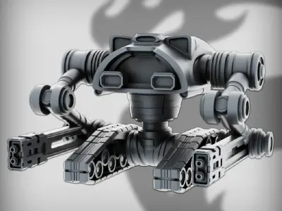 Robot tank 3D Print model 3D print model from CGTrader
