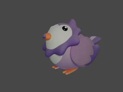 Bird Game Model 05 Low-poly 3D model
