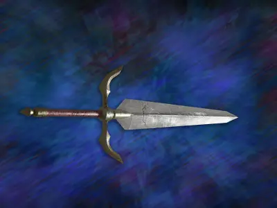 Medieval Sword Claymore Legend Galatea LowP Free 3D model