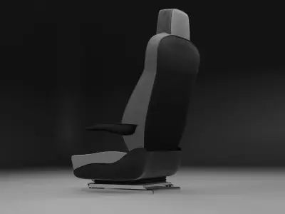 Bus seat 3D model