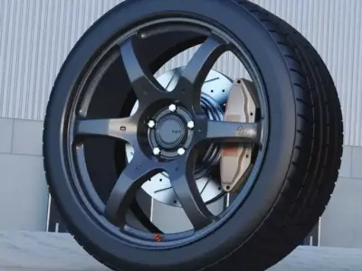 Rays TH3 VR Forged automotive -RIM ONLY- 3D model
