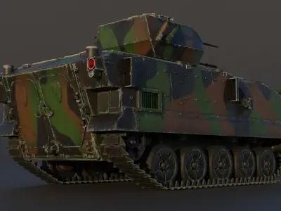 AMX-10P 25 ICV Low-poly 3D model
