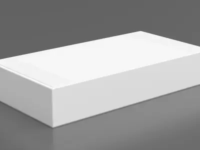 White Smartphone Packaginig Box 3D model