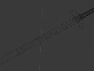 Wooden Sword 3D model