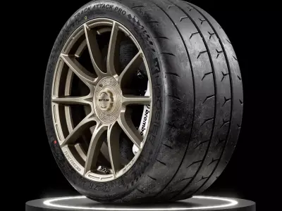Hoosier Track Attack Pro 315 30 18 3D model