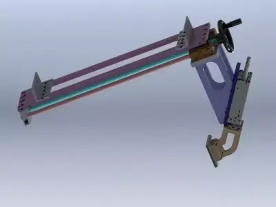 Fine tuning retaining mechanism 3D model
