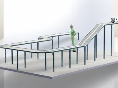 Roller Conveyor with Solidworks 3D model