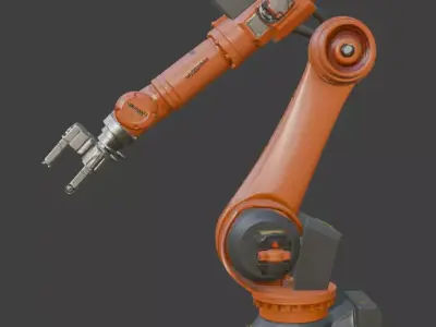 Industrial Robotic Arm 3D model shop
