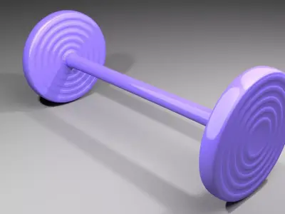 Plastic Wheel 5 3D model