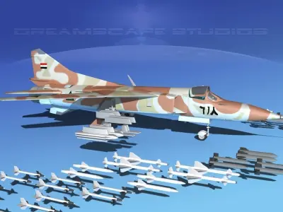 Mig 23 Flogger B V23 Iraq 3D model