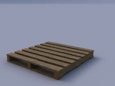 Pallet wooden Low-poly 3D model get