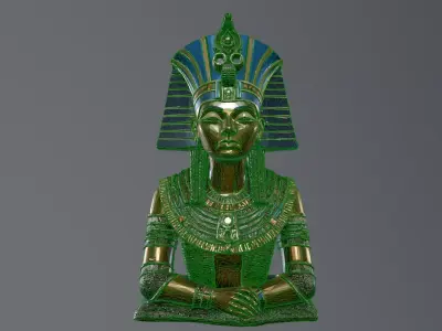 Pharaoh statue 3D model