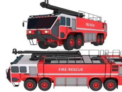 Fire Rescue Truck 3D model purchase