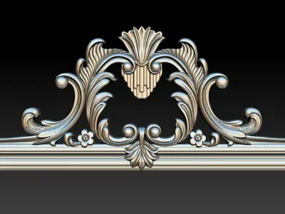 3D Frame - Wood Carving STL Model for CNC Router 3D print model 8
