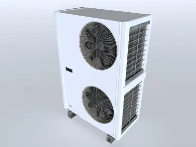 Rooftop AC hvac unit 2 Low-poly 3D model