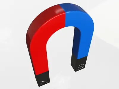 Horseshoe Magnet 3D model