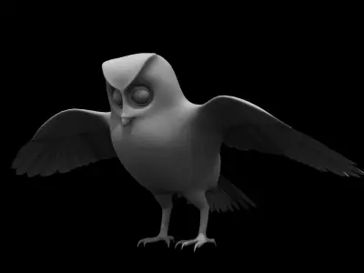 owl 3d model 3D model