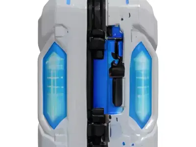 Futuristic Medkit with Glowing Cross 3D model