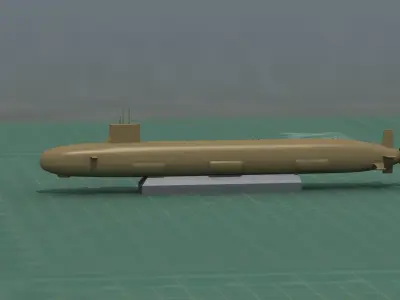 USS Virginia Nuclear Submarine SSN 3D Print STL Model 3D print model