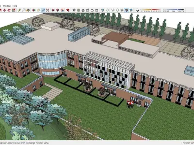 Sketchup Hospital F4 3D model