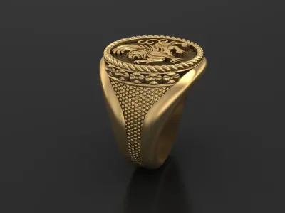 The Griffin Ring 3D print model