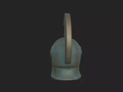 medieval helmet 3D Model 001 Low-poly 3D model